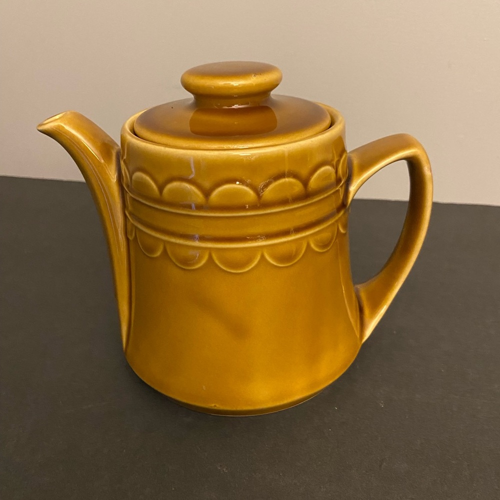 Golden Seville Stoneware Teapot MCM